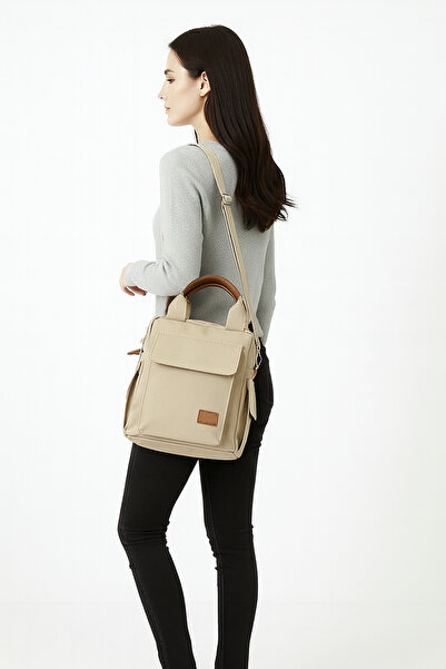 Av A Dos Women's Backpack and Shoulder Bag Mother Baby Care Bag Daily Backpack with Side and Front Pockets