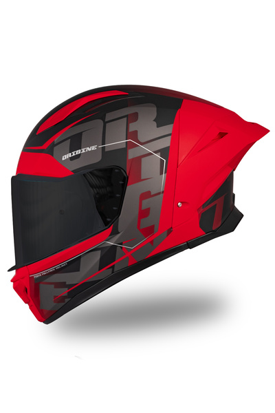 Origine Pista Mugello Mat Siyah-Kırmızı-Antrasit Kask Siyah Vizörlü