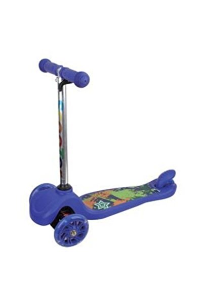 Tessari Blue Scooter with LED Wheels