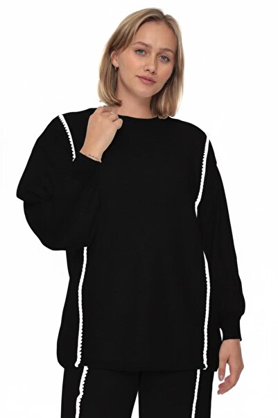 EFENDİX Rose Stitched Knitting Suit