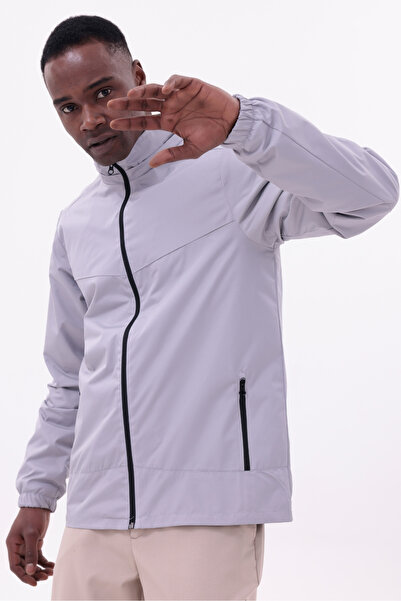 freemen Men's Stone Removable Hooded Raincoat Jacket