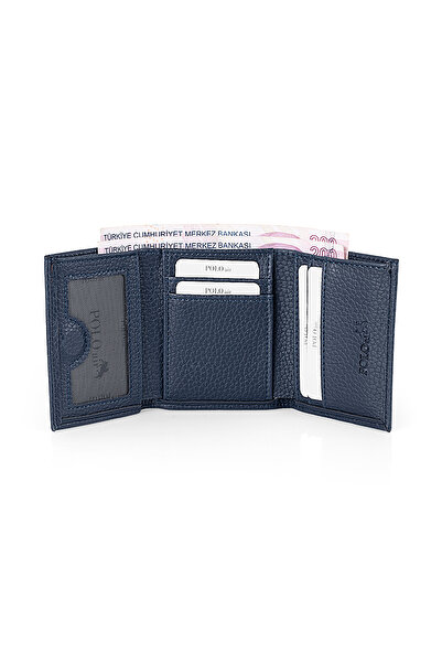 Polo Air Flexible Belt Magnetic Wallet Men's Combination Set Navy Blue Color M-05-L