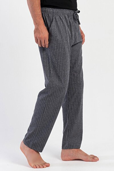 REN 100% Cotton Vienetta Men's Single Bottom Pocket Pajamas, Tie at the Waist