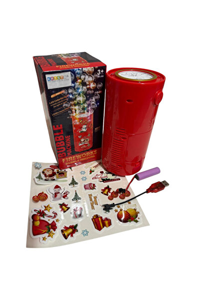 Krista Large automatic balloon machine with 40 holes and LED lights, with fireworks effect, red