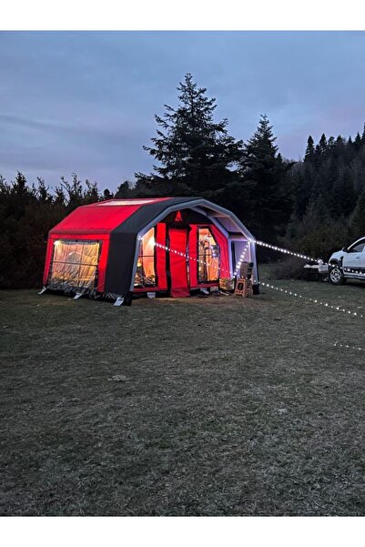 farrioutdoor FARRI OUTDOOR Şişme Çadır 6-8 kişi 10m2 ARENA MLODEL Kırmızı renk