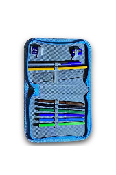 OEM Equipped pencil case with zipper, 11 pieces, fruit pattern