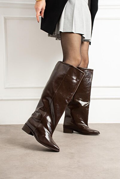 ZENNESHOES Γυναικείες μπότες με κοντό τακούνι Noe XL Cut