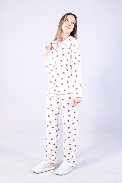 Mckanzie 3306 Set de pijamale Milan cu guler moale, cu mâneci lungi și fund lung