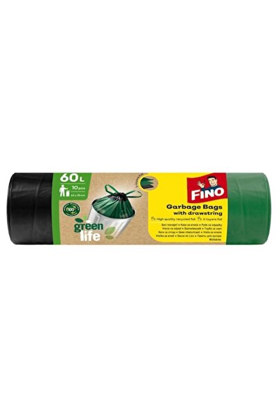 Fino Green Life garbage bags with drawstring 60 L, 10 pcs