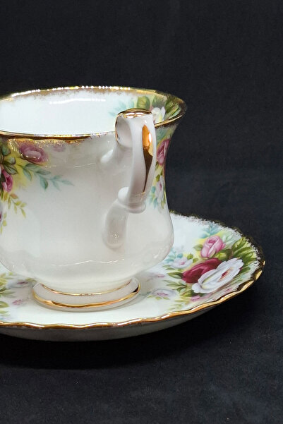 Royal Albert Celebration Porcelain Double Coffee Cup and Saucer 2 Pieces 120 ml