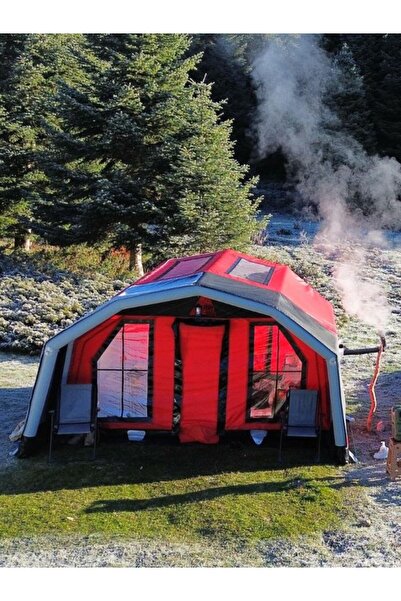 farrioutdoor FARRI OUTDOOR Şişme Çadır 6-8 kişi 10m2 ARENA MLODEL Kırmızı renk