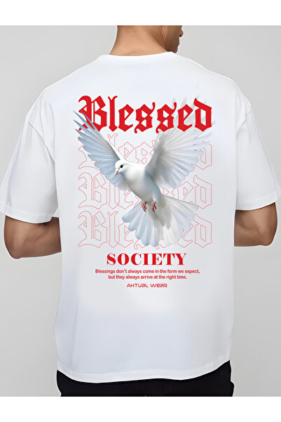 AktualWear Tricou Oversize „BLESSED SOCIETY”