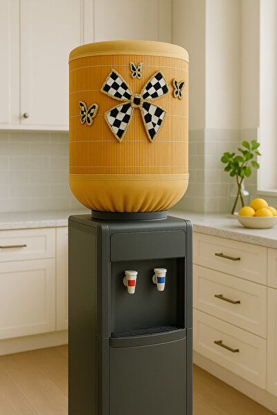 Marrone Husă pentru sticlă de paie Husă pentru dozator de apă cu panglică în ...