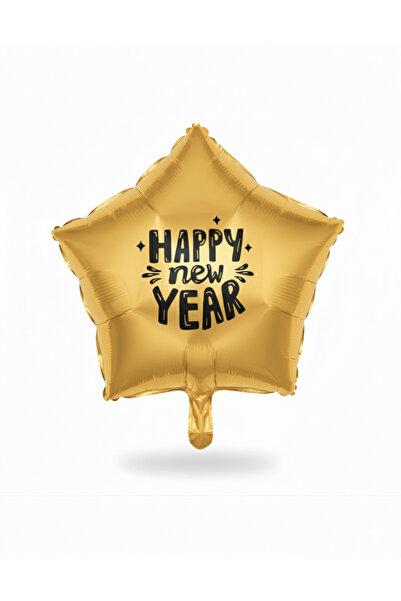 Organizasyon Pazarı Happy New Year Christmas Tree Party Ornament Heart & Star Foil Balloon Decor