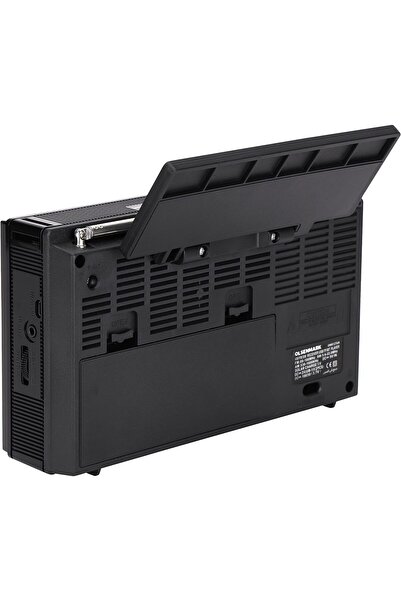 Olsenmark Portable radio with 3 bands, rechargeable battery, solar powered, USB, TF, MP3, and karaoke recorder ports