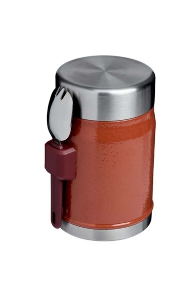 Stanley Classic Legendary Food Thermos with Spoon 0.4L Thermos Camping Flask Brown