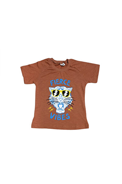 HEKİ Baby & Kid Fierce Printed Men's T-Shirt