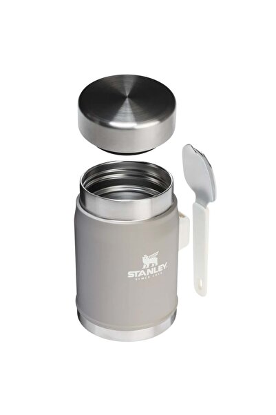 Stanley Classic Legendary Food Thermos with Spoon 0.4L Thermos Camping Flask Gray