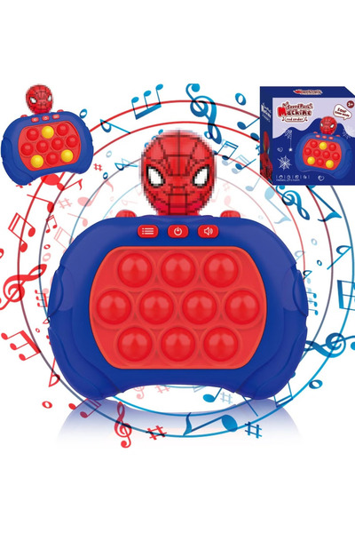 REZZOSS Spiderman Bubble Game for Kids – Electronic Speed Game Lights & Music, Superhero Toy for Boys & Girl