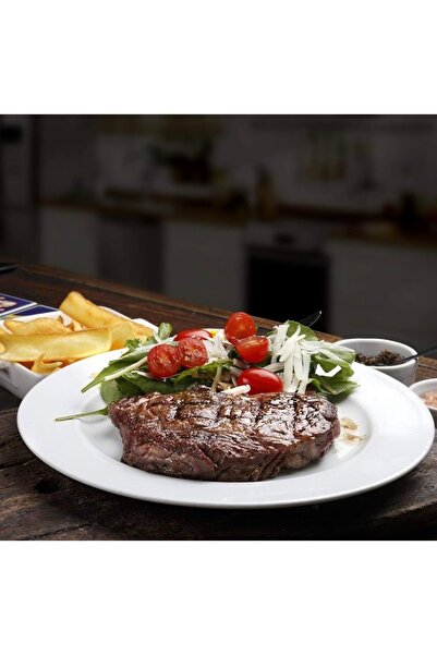 DEER Fine white porcelain serving dishes, 6 pieces. Scratch-resistant and dishwasher safe.