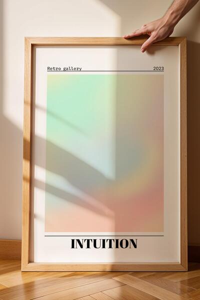 Saturn Tablou înrămat cu intuiție Intuiție Aura Energie Culori Galerie retro