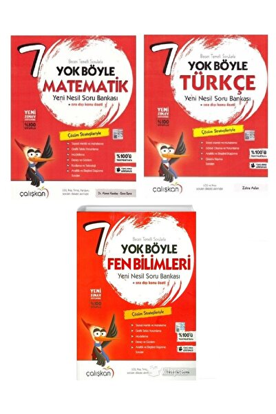 Kafa Dengi Yayınları Çalışkan 7. Sınıf Yok Böyle Matematik, Fen Bilimleri, Tü...