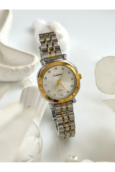 Forsining -Ceshdun (Gold& Silver) Minimal Case Women Wrist Watch