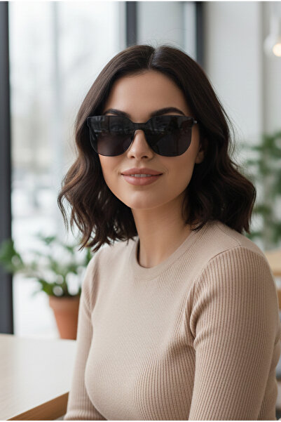 Kapin Siyah Kare Güneş Gözlüğü