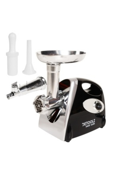DETOOLZ Meat Grinder, 1400 W, 90 kg/h with 3 plates