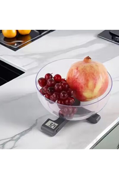 PUFO Scale digital spoon for weighing butter, flour, tea, spices, etc., black