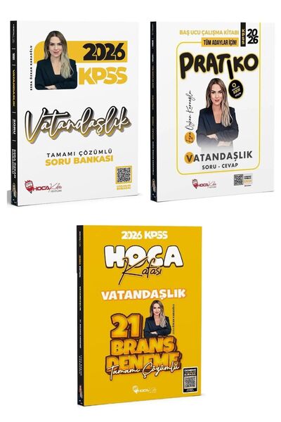 Hoca Kafası Yayınları Hoca Kafası 2026 KPSS Vatandaşlık Soru Bankası + Pratik...
