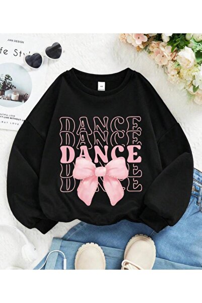 Oceanwear Women's Bow Printed Crew Neck Sweatshirt