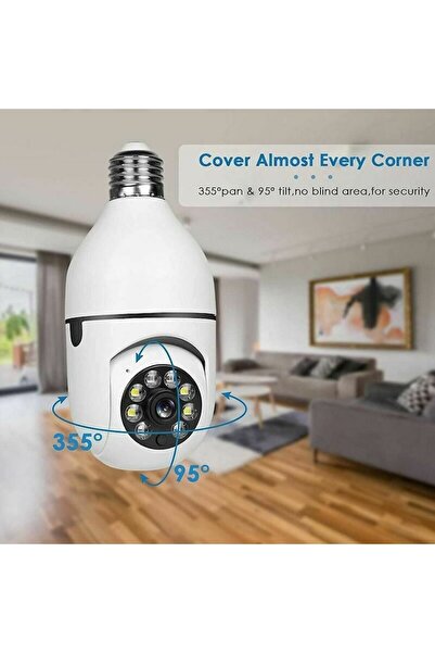 PORKY Shop Wireless Camera 1080p Wi-Fi, Panoramic 360°, People Detection, Two-Way Audio
