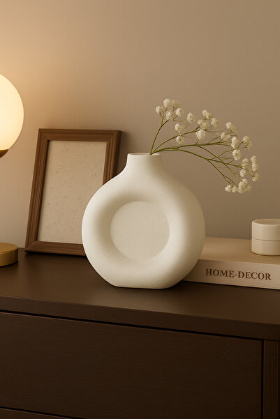 DOAN HOME Dekoratif Seramik Görünümlü Vazo