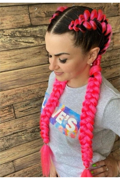 AndraRose Styles Extensii Codite Colorate - Roz