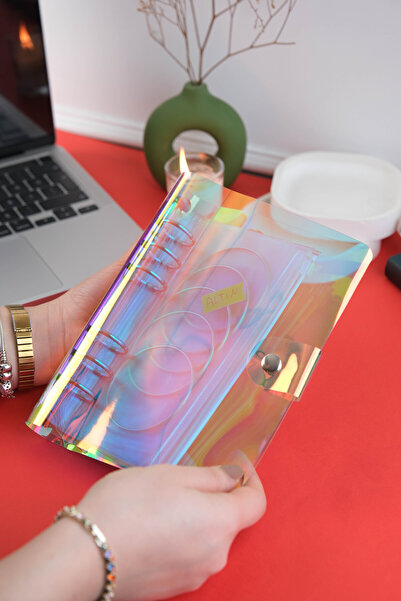 MINTDSGN Birikim Ajandası - Bütçe Planlayıcı Cüzdan - Holografik