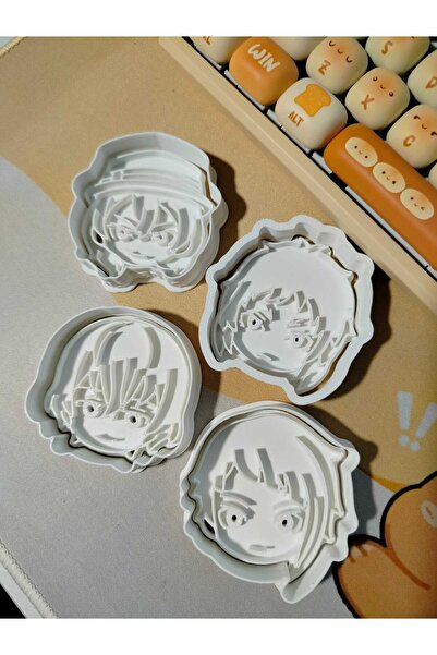 nihonwosekai قالب تشكيل الصلصال على شكل كوكيز من أنمي بونجو ستراي دوجز