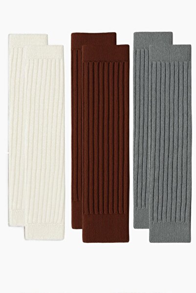 COTENCONCEPT 3 Pairs of Basic Thick Cotton Blend Leggings