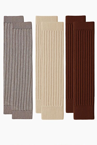COTENCONCEPT 3 Pairs of Basic Thick Cotton Blend Leggings