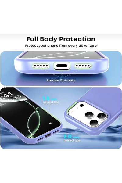 SOLİD CASE iPhone 17 Pro Case Inside Velvet Screen and Camera Raised Launch Silicone Protective Cover