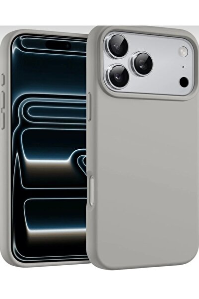 SOLİD CASE iPhone 17 Pro Case Inside Velvet Screen and Camera Raised Launch Silicone Protective Cover