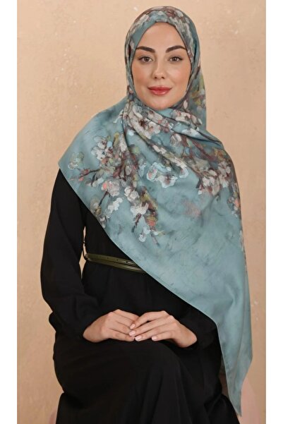 locella Pamuklu çiçek desenli şal