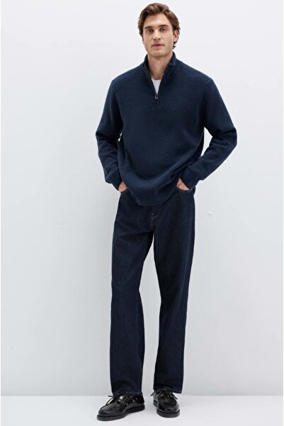 Mavi M0710380 Світшот з напівзастібкою на блискавці для чоловіків, синій