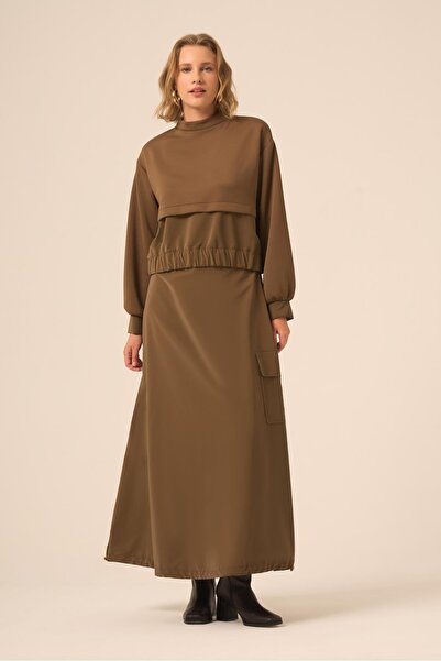 FTZ WOMEN بدلة سكوبا سباندكس للسيدات باللون البني 31262