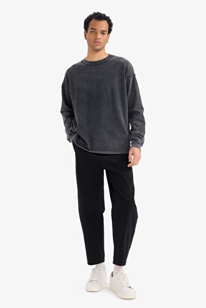 DeFacto Φούτερ με λαιμόκοψη με χαλαρή εφαρμογή με τύπωμα με τύπωμα G4354AX25WN