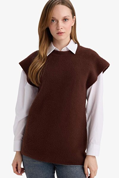 DeFacto Regular Fit Crew Neck Knitwear Sweater G3821Ax25Wn