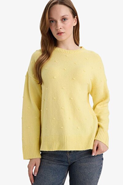 DeFacto Relax Fit Crew Neck Knitwear Sweater G4197Ax25Wn