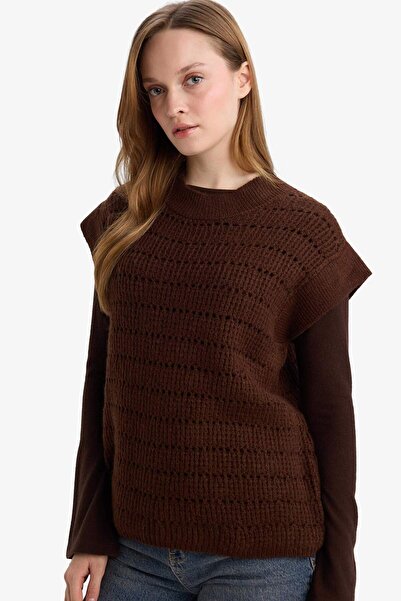 DeFacto Regular Fit Crew Neck Knitwear Sweater G6358Ax25Wn