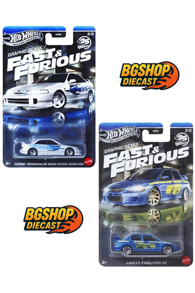 HOT WHEELS Fast & Furious - Custom / Personnalise Integra Sedan GSR - Mitsubi...