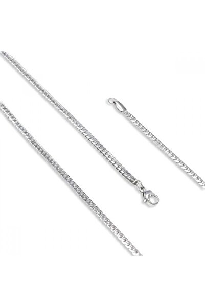 AKSESUARIM Men's Fish Scale Steel Necklace 0.8mm